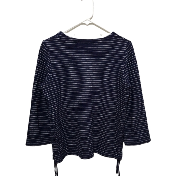 MADEWELL Striped Side-Lace Top, Size S - Picture 5 of 15